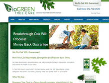 Tablet Screenshot of biogreentreecare.com